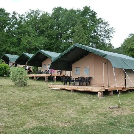 Lüks kamp alanı Safari Tent At Camping Le Roptai *